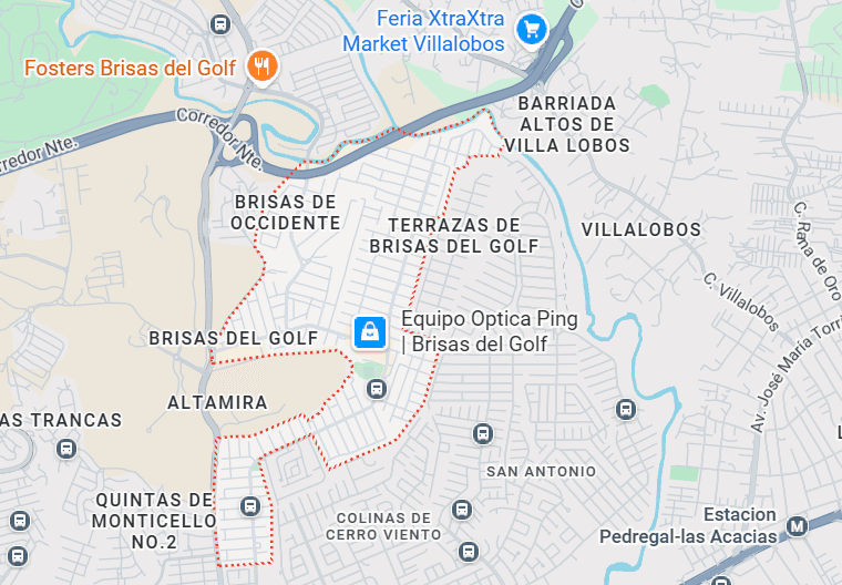 Brisas de golf maps view